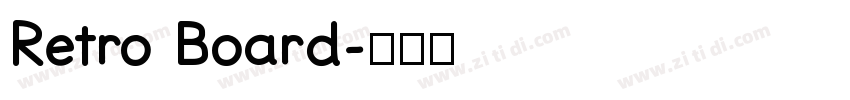 Retro Board字体转换